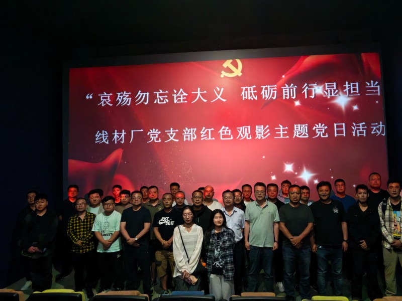 开展“哀殇勿忘诠大义 砥砺前行显担当” 红色观影主题党日活动