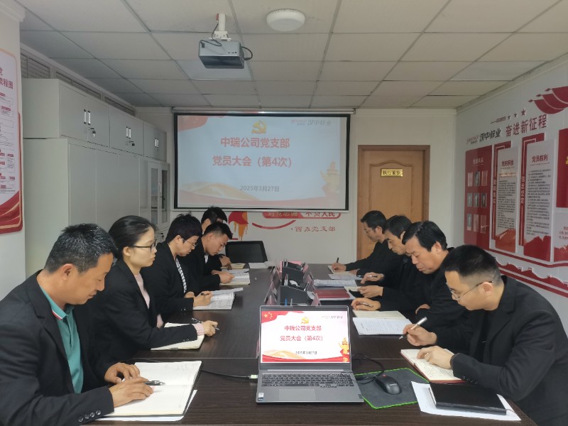 中瑞公司党支部全国两会精神专题学习