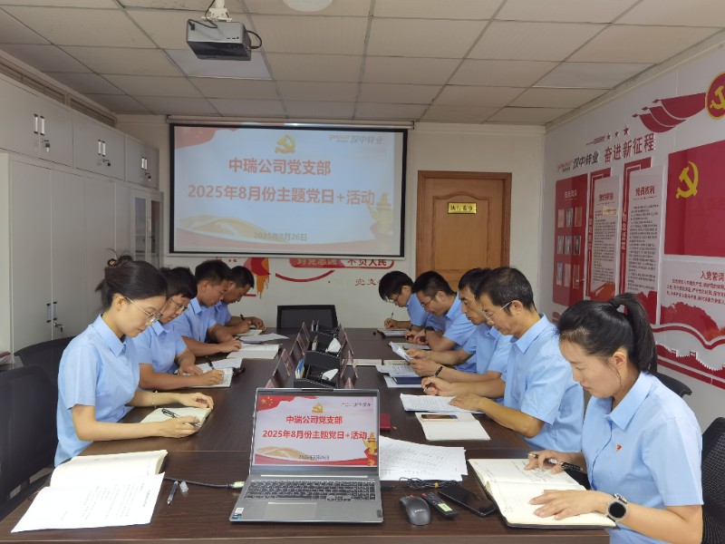 中瑞公司8月份主题党日+活动