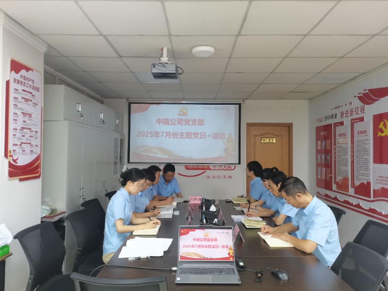 中瑞公司7月份主题党日+活动