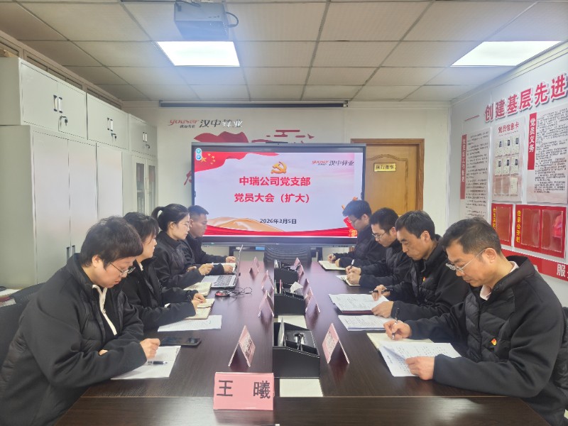中瑞公司支部党员大会